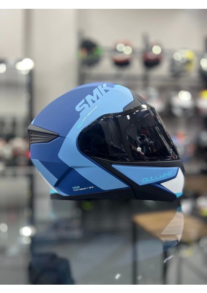 Gullwing Kresto Çene Açılır Kask Şeffaf Vizörlü