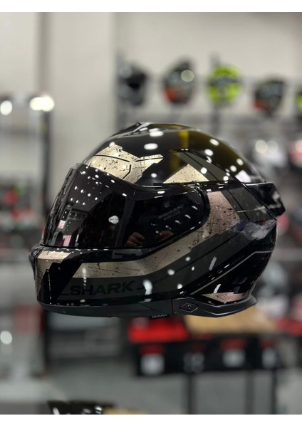 Skwal I3 Rhad Siyah Bronz Şeffaf Vizörlü Kask