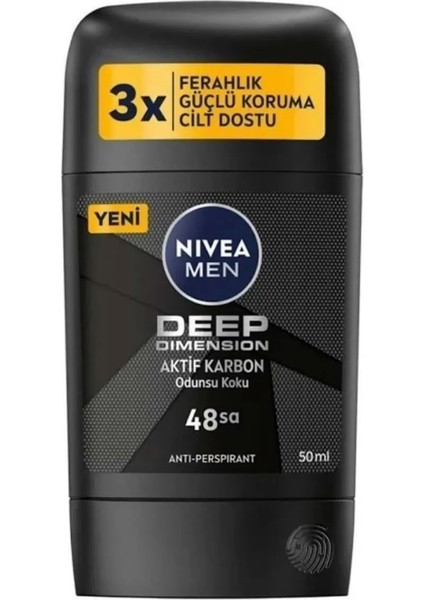 Nıvea Men Erkek Stick Deodorant Deep Dimension x 2 Adet
