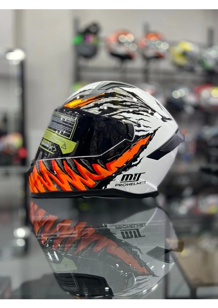 Prohelmets Insect Full Face Kask Siyah Vizör Motozilla