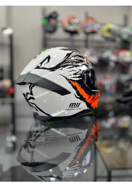 Prohelmets Insect Full Face Kask Siyah Vizör Motozilla