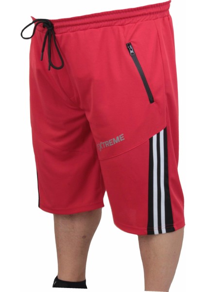 Mocgrande Erkek Büyük Beden Kapri Şort Extreme 24641 Kırmızı fiyatları