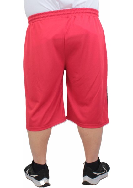 Mocgrande Erkek Büyük Beden Kapri Şort Extreme 24641 Kırmızı modelleri