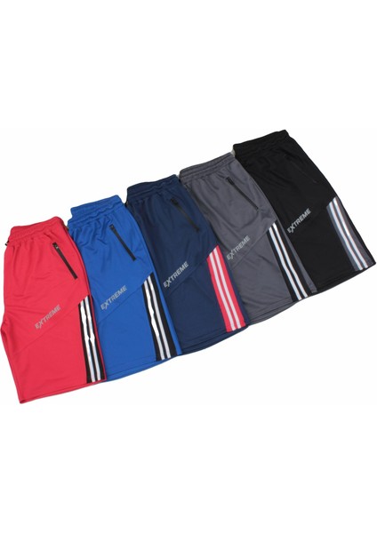 Mocgrande Erkek Büyük Beden Kapri Şort Extreme 24641 Kırmızı fırsatları