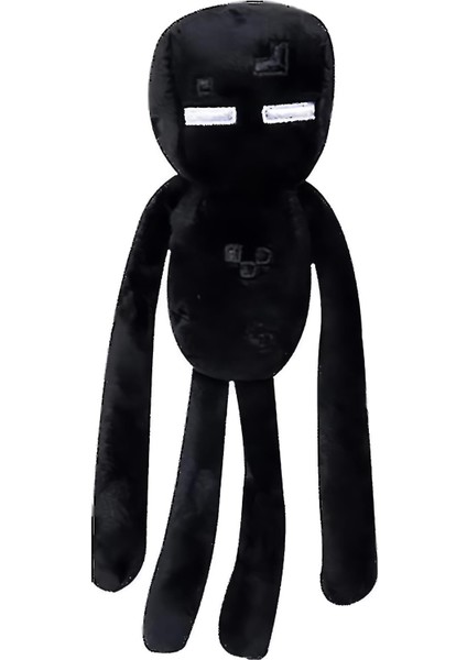 Ithal Kumaş Minecraft Black Enderman Karakter Figür Peluş Oyuncak Uyku & Oyun Arkadaşı 37 Cm.