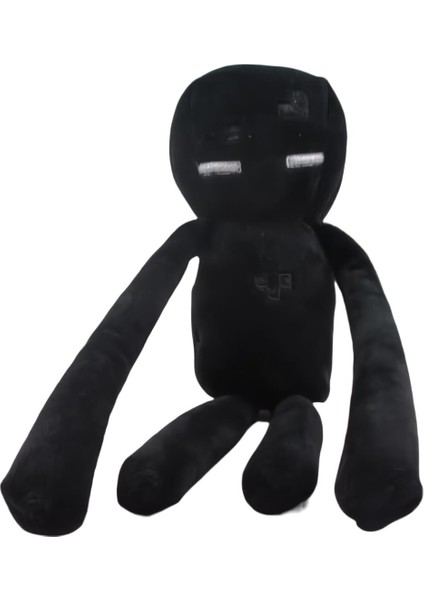 Ithal Kumaş Minecraft Black Enderman Karakter Figür Peluş Oyuncak Uyku & Oyun Arkadaşı 37 Cm.