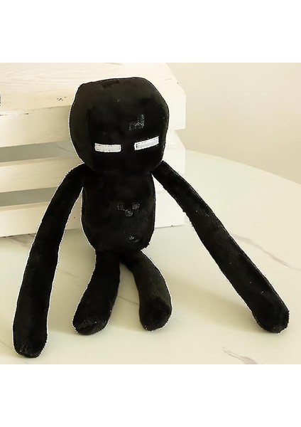 Ithal Kumaş Minecraft Black Enderman Karakter Figür Peluş Oyuncak Uyku & Oyun Arkadaşı 37 Cm.