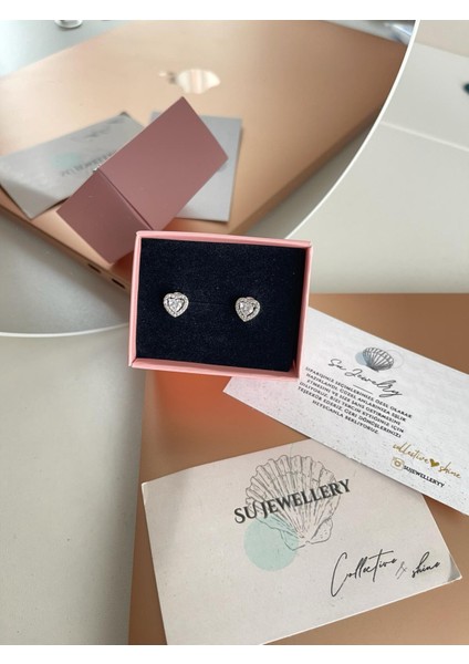 925AYAR Gümüş Pandora Kalp Model Küpe fiyatları