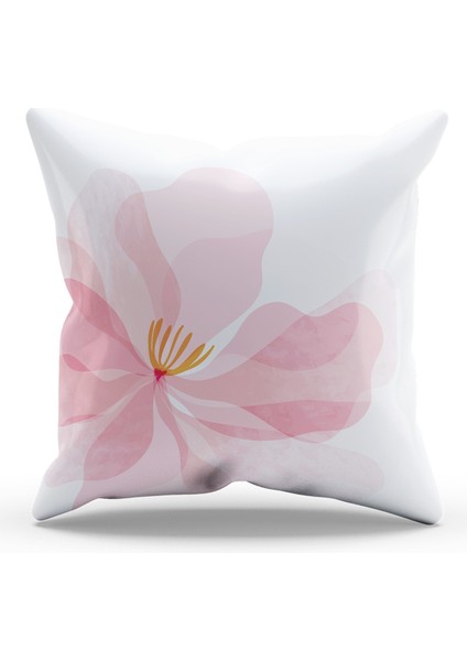 Çift Tarafı Baskılı Rabesa-2 Desenli Süet Kırlent Kılıfı