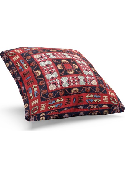 Çift Tarafı Baskılı Türkiye Kilim-4 Desenli Süet Kırlent Kılıfı fiyatları