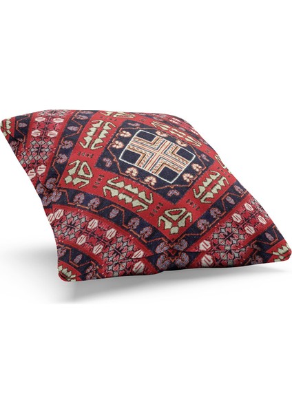 Çift Tarafı Baskılı Türkiye Kilim-3 Desenli Süet Kırlent Kılıfı fiyatları