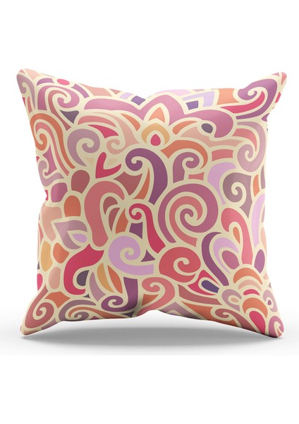 Çift Tarafı Baskılı Mix-2 Desenli Süet Kırlent Kılıfı