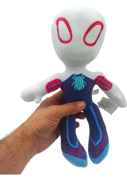 Ithal Kumaş Marvel Spidey Spiderman Ghost Spider Miles Morales Figür Peluş Oyuncak Çeşitleri 30 Cm.