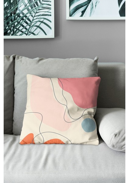 Çift Tarafı Baskılı Quiet-2 Desenli Süet Kırlent Kılıfı modelleri