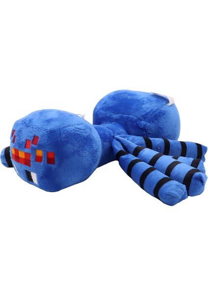 Ithal Kumaş Minecraft Jinx Mojang Blue Spider Karakter Figür Peluş Oyuncak Uyku Oyun Arkadaşı 30 Cm.