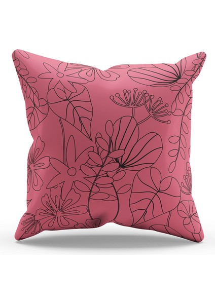 Çift Tarafı Baskılı Color Seosan-3 Desenli Süet Kırlent Kılıfı