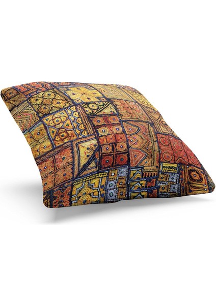 Çift Tarafı Baskılı Kilim Desenli Süet Kırlent Kılıfı fiyatları