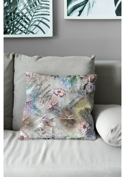 Çift Tarafı Baskılı Classic Pattern Desenli Süet Kırlent Kılıfı modelleri