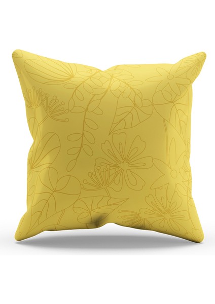 Çift Tarafı Baskılı Color Seosan-4 Desenli Süet Kırlent Kılıfı