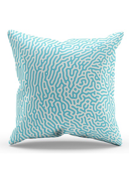 Çift Tarafı Baskılı Alley-1 Desenli Süet Kırlent Kılıfı