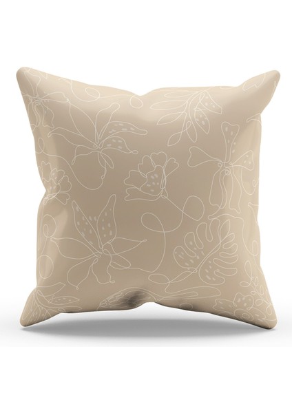 Çift Tarafı Baskılı Hope Fell-3 Desenli Süet Kırlent Kılıfı