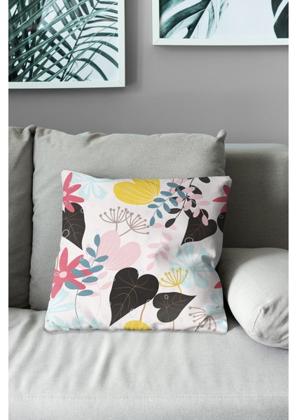 Çift Tarafı Baskılı Color Seosan-1 Desenli Süet Kırlent Kılıfı modelleri