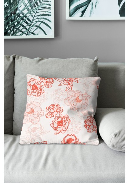 Çift Tarafı Baskılı Rosem Desenli Süet Kırlent Kılıfı modelleri