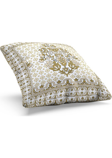 Çift Tarafı Baskılı Eski Perde - 1 Desenli Süet Kırlent Kılıfı fiyatları