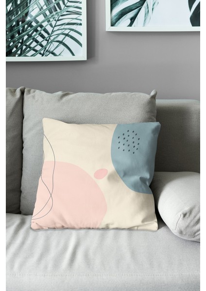 Çift Tarafı Baskılı Quiet-4 Desenli Süet Kırlent Kılıfı modelleri