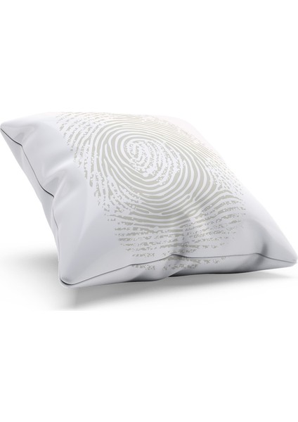 Çift Tarafı Baskılı Parmak Izi Desenli Süet Kırlent Kılıfı fiyatları