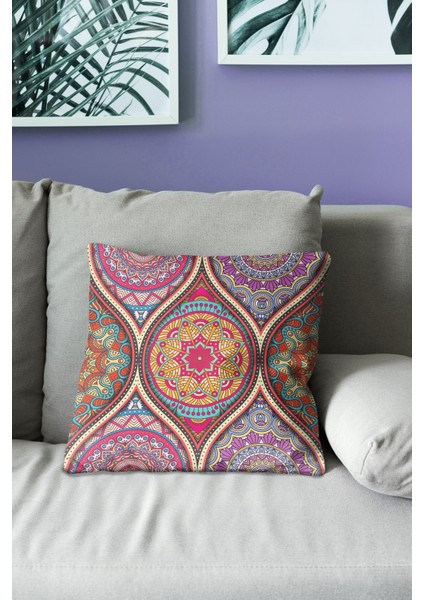 Çift Tarafı Baskılı Anatolia-7 Desenli Süet Kırlent Kılıfı modelleri