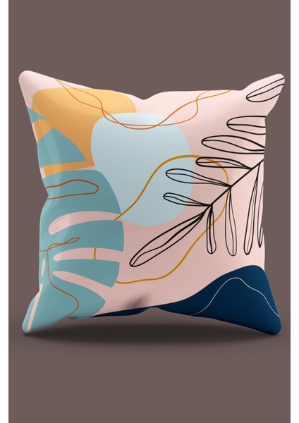 Çift Tarafı Baskılı Art Serisi-2 Desenli 4'lü Kombin Süet Kırlent Kılıfı - PLG151 indirimleri