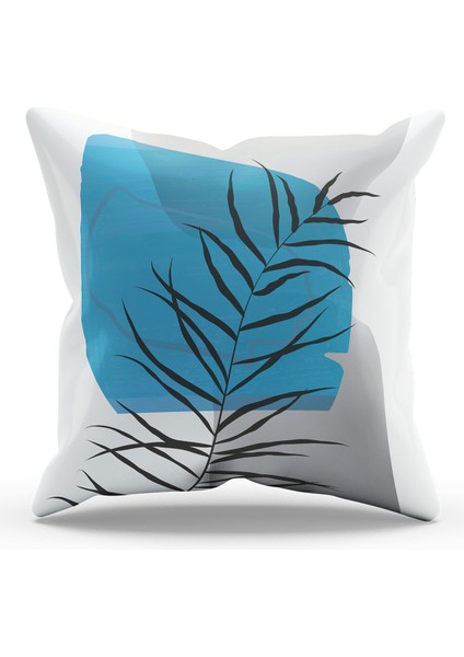 Çift Tarafı Baskılı Alye-2 Desenli Süet Kırlent Kılıfı