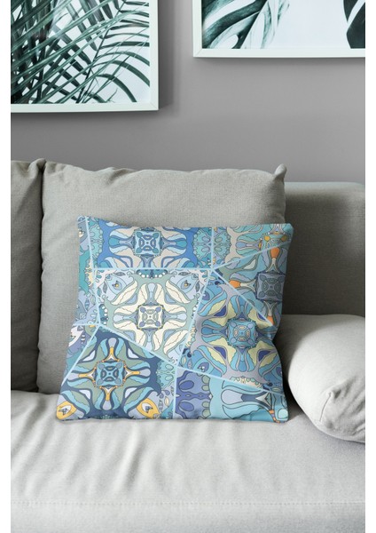 Çift Tarafı Baskılı Anatolia-8 Desenli Süet Kırlent Kılıfı modelleri