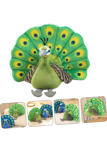 Ithal Kumaş Gerçek Görünümlü Canlı Renkli Sevimli Tavus Kuşu Peluş Oyuncak Oyun Uyku Arkadaşı 30 Cm. modelleri