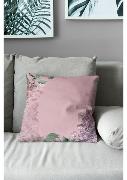 Çift Tarafı Baskılı Eski Çiçekler - 3 Desenli Süet Kırlent Kılıfı modelleri