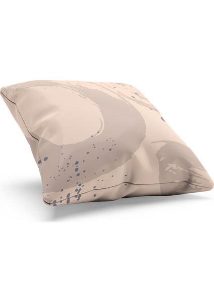 Çift Tarafı Baskılı Kahverengi Fırça - 4 Desenli Süet Kırlent Kılıfı fiyatları