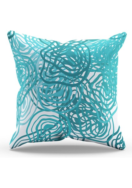 Çift Tarafı Baskılı Semilo-1 Desenli Süet Kırlent Kılıfı