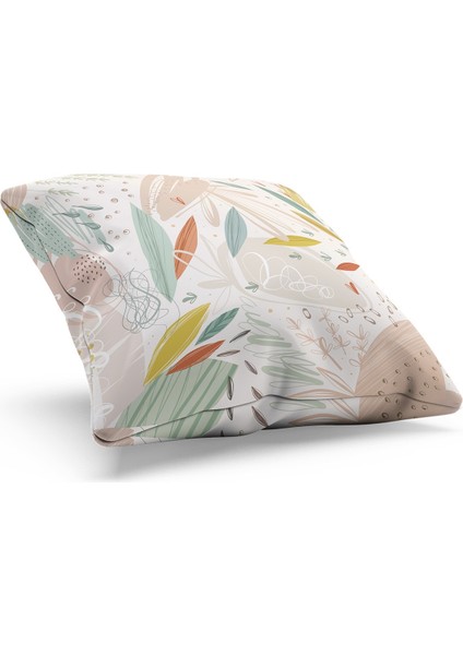 Çift Tarafı Baskılı Xero Floral-1 Desenli Süet Kırlent Kılıfı fiyatları