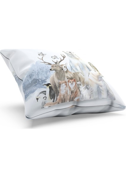 Çift Tarafı Baskılı Kartpostal Desenli Süet Kırlent Kılıfı fiyatları