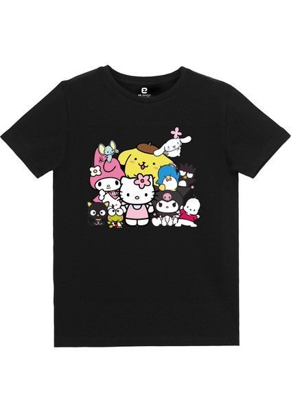 Kuromi Ve Arkadaşları Baskılı Tshirt