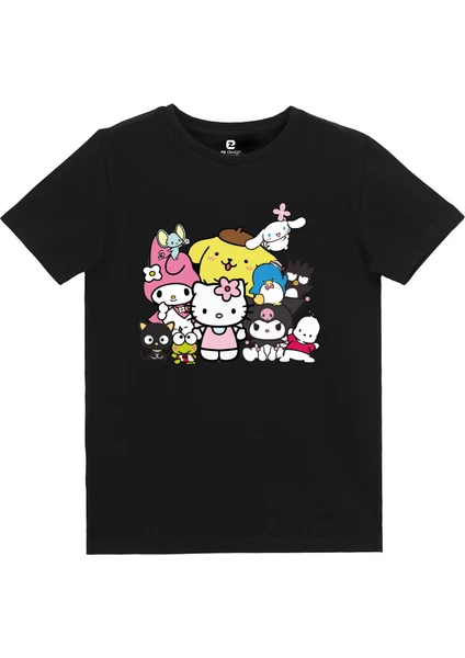 EZ Design Kuromi Ve Arkadaşları Baskılı Tshirt