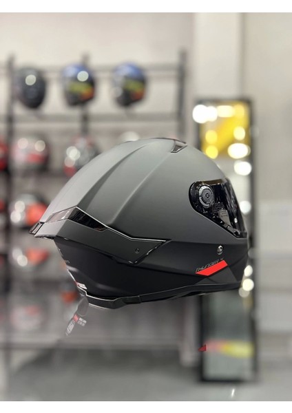 Helmets Thunder 4 Matt Black Kask Şeffaf Vizörlü indirimleri