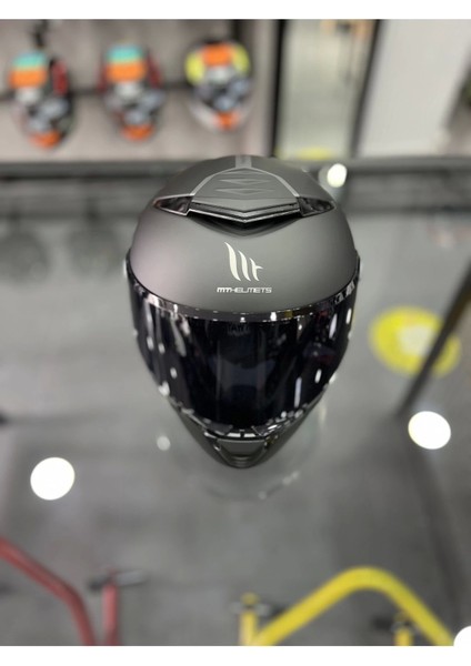 Helmets Thunder 4 Matt Black Kask Şeffaf Vizörlü