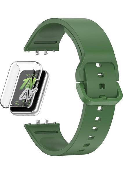 Samsung Galaxy Fit 3 Kordon + Ekran Koruyucu Kasa Şeffaf