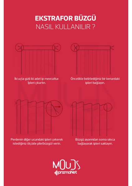 Kalpler Desenli Süet Oturma Odası Salon Fon Perde Dijital Baskılı Ekstrafor Büzgü 2 Kanat PRD-1042