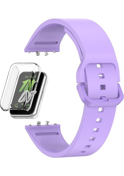 Samsung Galaxy Fit 3 Kordon + Ekran Koruyucu Kasa Şeffaf