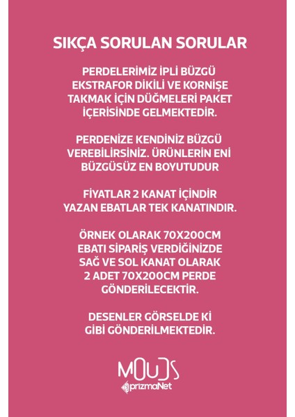 Pembe Çiçek 2 Desenli Süet Oturma Odası Salon Fon Perde Baskılı Ekstrafor Büzgü 2 Kanat PRD-1041
