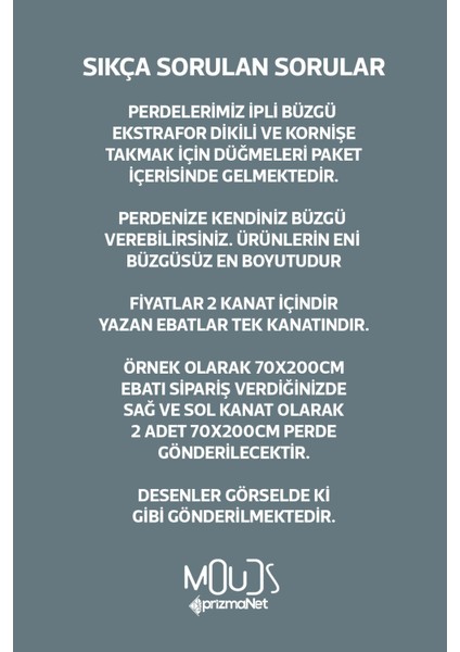 Mavi Çizgi Çiçek Desenli Süet Oturma Odası Salon Fon Perde Baskılı Ekstrafor Büzgü 2 Kanat PRD-1051