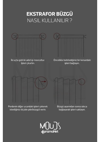 Beyaz Üçgen Desenli Süet Oturma Odası Salon Fon Perde Baskılı Ekstrafor Büzgü 2 Kanat PRD-1071